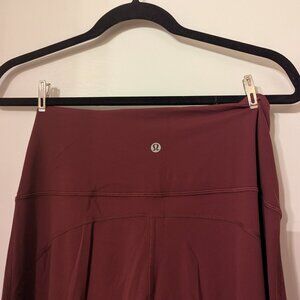 Lululemon burgundy flared leggins